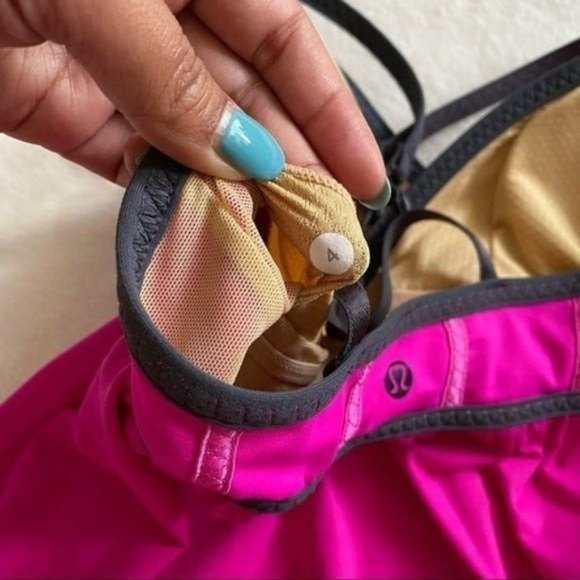 Lululemon Rehearsal Tank Built in Bra Paris Pink Size 4 - Picture 8 of 12